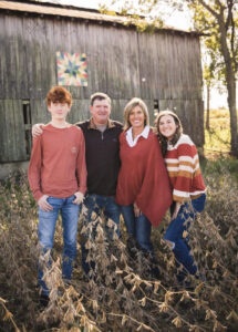 Michele Atkins (pictured with her family)